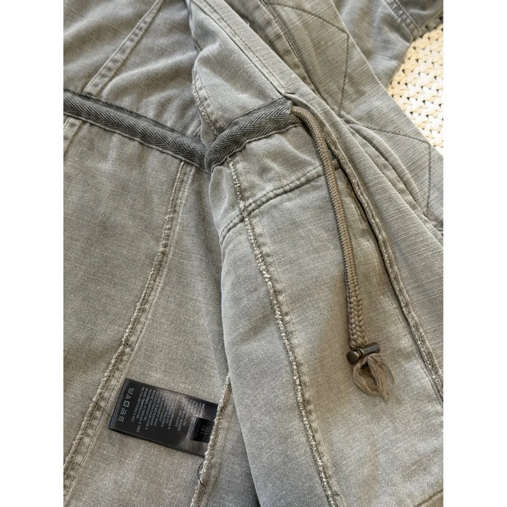 Free People Not Your Brothers Surplus Jacket Olive Green Utility Coat Large